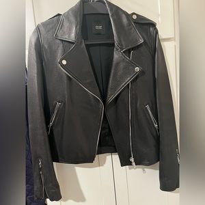 Bandier leather jacket
